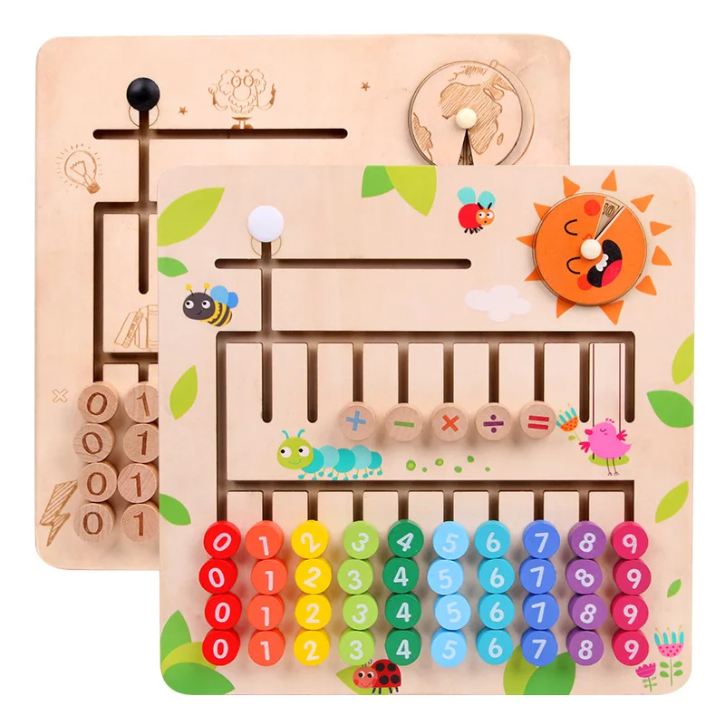 

Children with Numbers Moving Position Calculation Building Blocks GIRL'S Logical Thinking Jigsaw Puzzle Boy Early Childhood Inte
