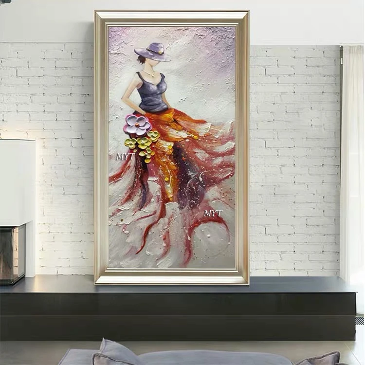Настенные картины для гостиной маслом на абстрактное искусство на холсте балетная живопись современный дом вилла отель гостиная коридор - Цвет: Прозрачный