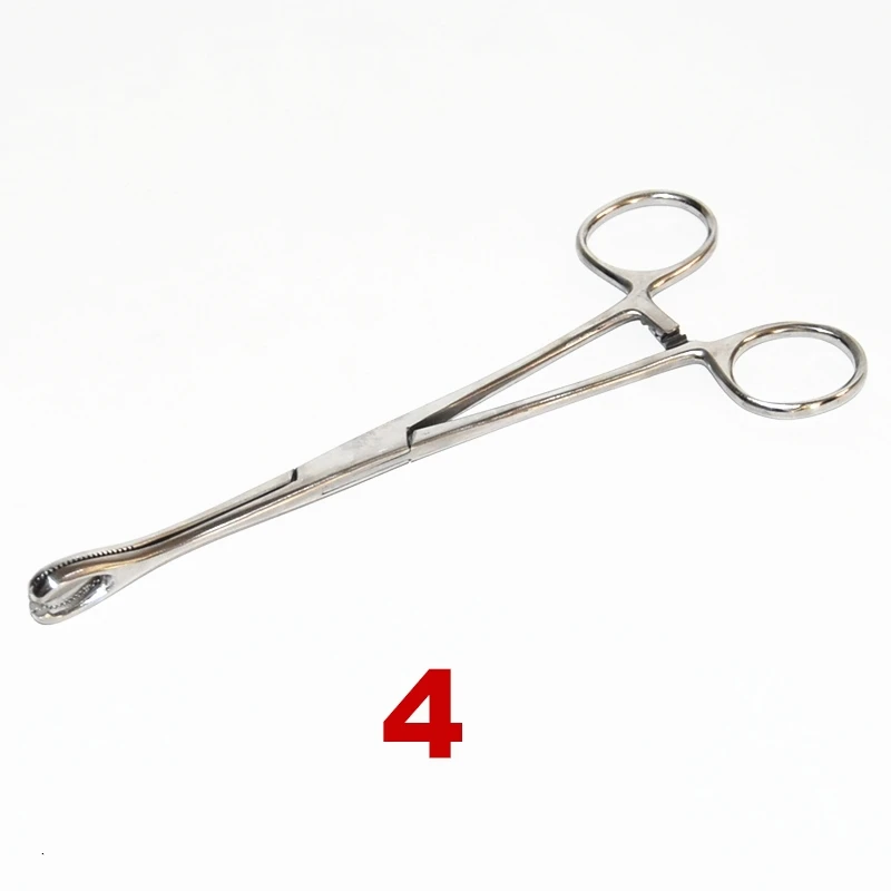 LAJA Imports Body Piercing Pliers Tool Ear Lip Navel Nose Tongue 'Septum  Stainless Steel Forceps Clamp For Lip Nipple Nose Studs Rings