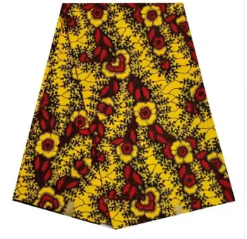 

High Quality African wax prints fabric veritable Newest design Ghana real wax Nigerian wax 6 yards/pcs 100% cotton
