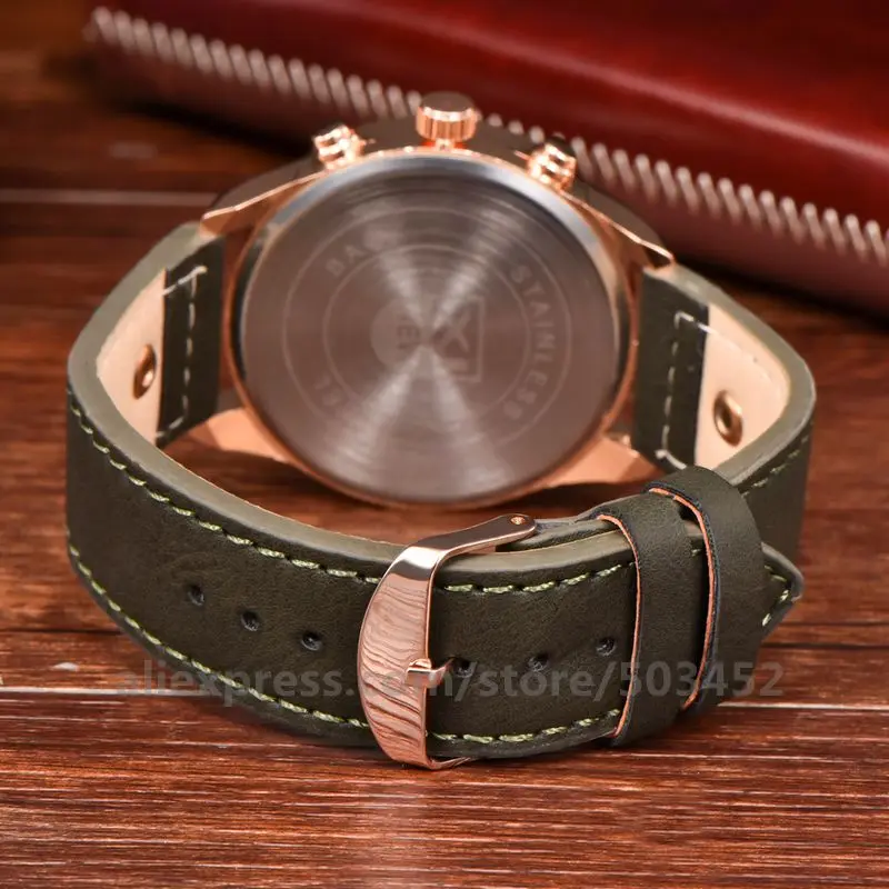 army green 100 шт./лот XINEW 2325 мужские часы с календарем наручные часы водонепроницаемые Модные наручные часы подарки Красная указка Curren Горячая - Цвет: army green