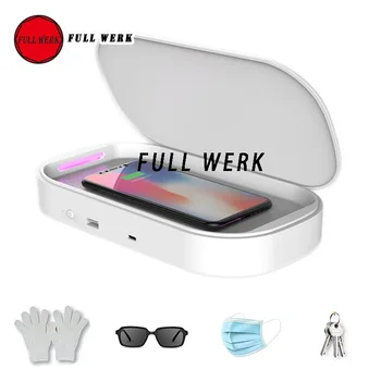 

Portable Ultraviolet Rays Disinfection Box UV Light Sanitizer Sterilizer Case Universal for Small Phone Card Coin Glasses Key