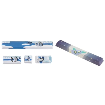 

Five-Sided Dye PBT DIY Keycap (Space + ESC + Input + Numeric Keyboard Input) & (6.25U Space Keycap)-Rocket Star