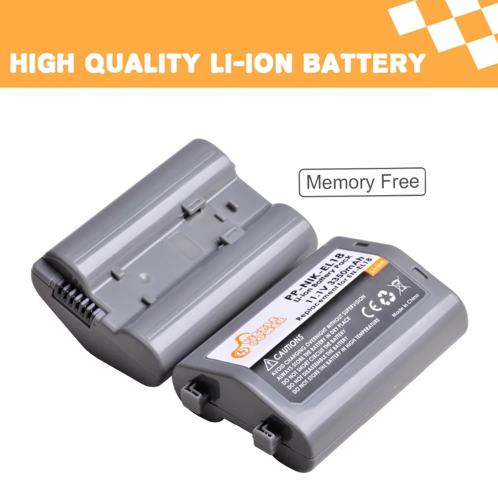 nikon en-el18 en-el18a en-el18b en-el18c D4 D4S D5 D500 D800 D810 D850 D800E MH-26 MH26 MH-26a MH-26aak Digital SLR Camera rechargeable lithium-ion battery image 3