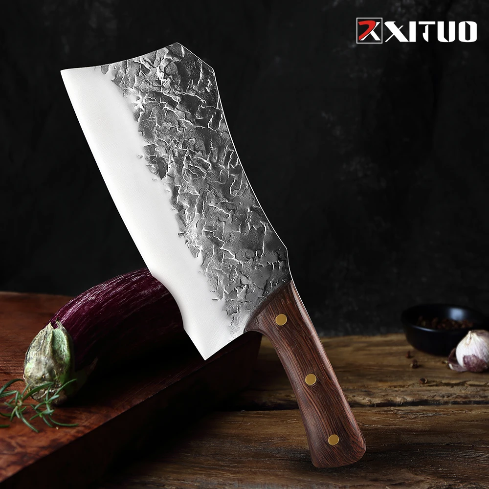 Китайские ножи из высокоуглеродистой нержавеющей стали XITUO кухонный нож шеф