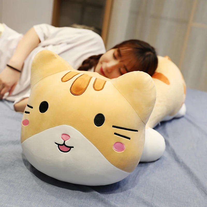 stuffed cat pillow