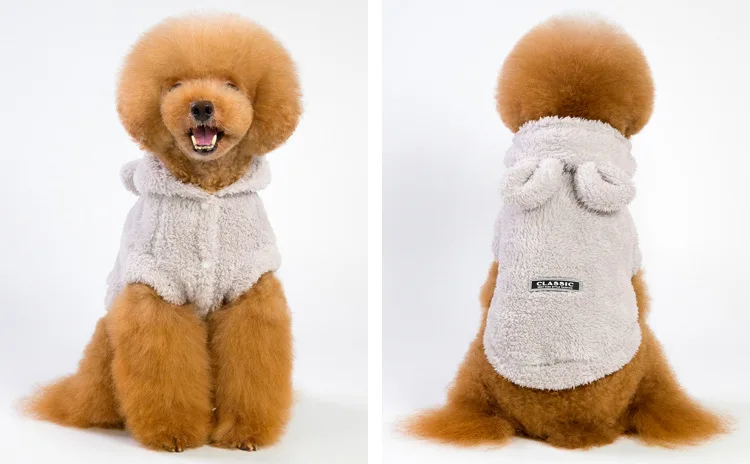Милая собака толстовка зимняя одежда для домашних животных, котов жакеты для собак куртка t хлопок Ropa Perro Французский бульдог одежда для домашних животных Мопс S-3XL