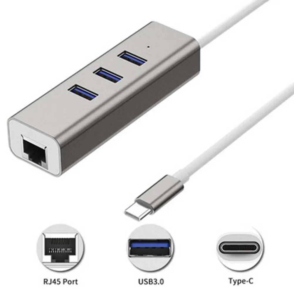 USB 3,0 type C адаптер алюминиевый высокоскоростной type C конвертер концентратор для сетевого адаптера Разъем конвертер Расширение гаджеты# B
