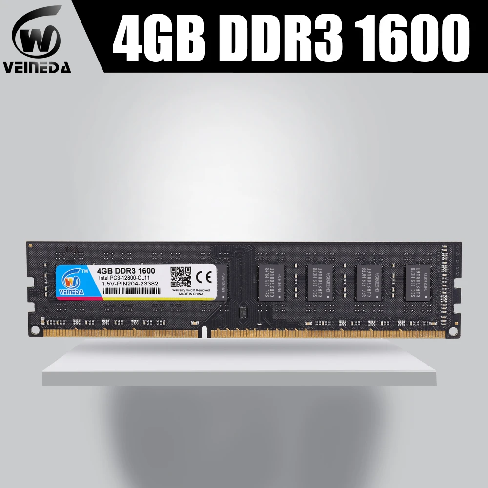 VEINEDA оперативная Память DIMM ddr3 2гб 4 ГБ 8 ГБ PC3-12800 1333 МГц 1600mhz память 240pin 1,5 В для всех настольных компьютеров Intel