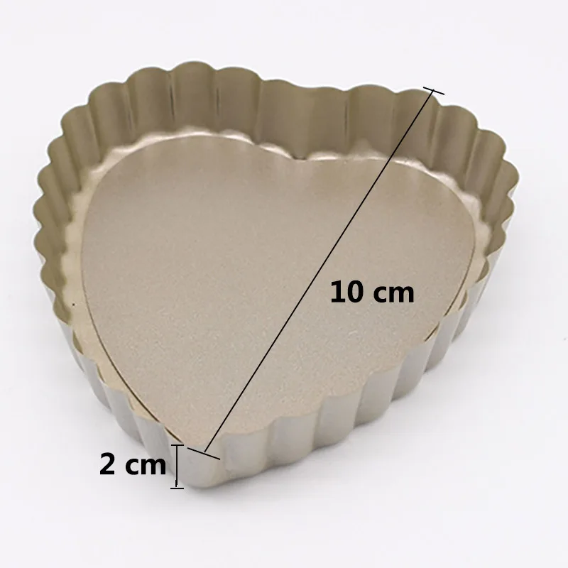 4 дюйма форма для выпечки пирога макаронных изделий в форме сердца-образный Круглый прямоугольный антипригарный съемная нижняя пластина легко вынимается форма для выпечки торта