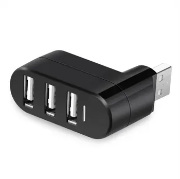 

Rotatable High Speed 3 Ports USB HUB 2.0 USB Splitter Adapter for Notebook/Tablet Computer PC Peripherals High Quality Usb Hub