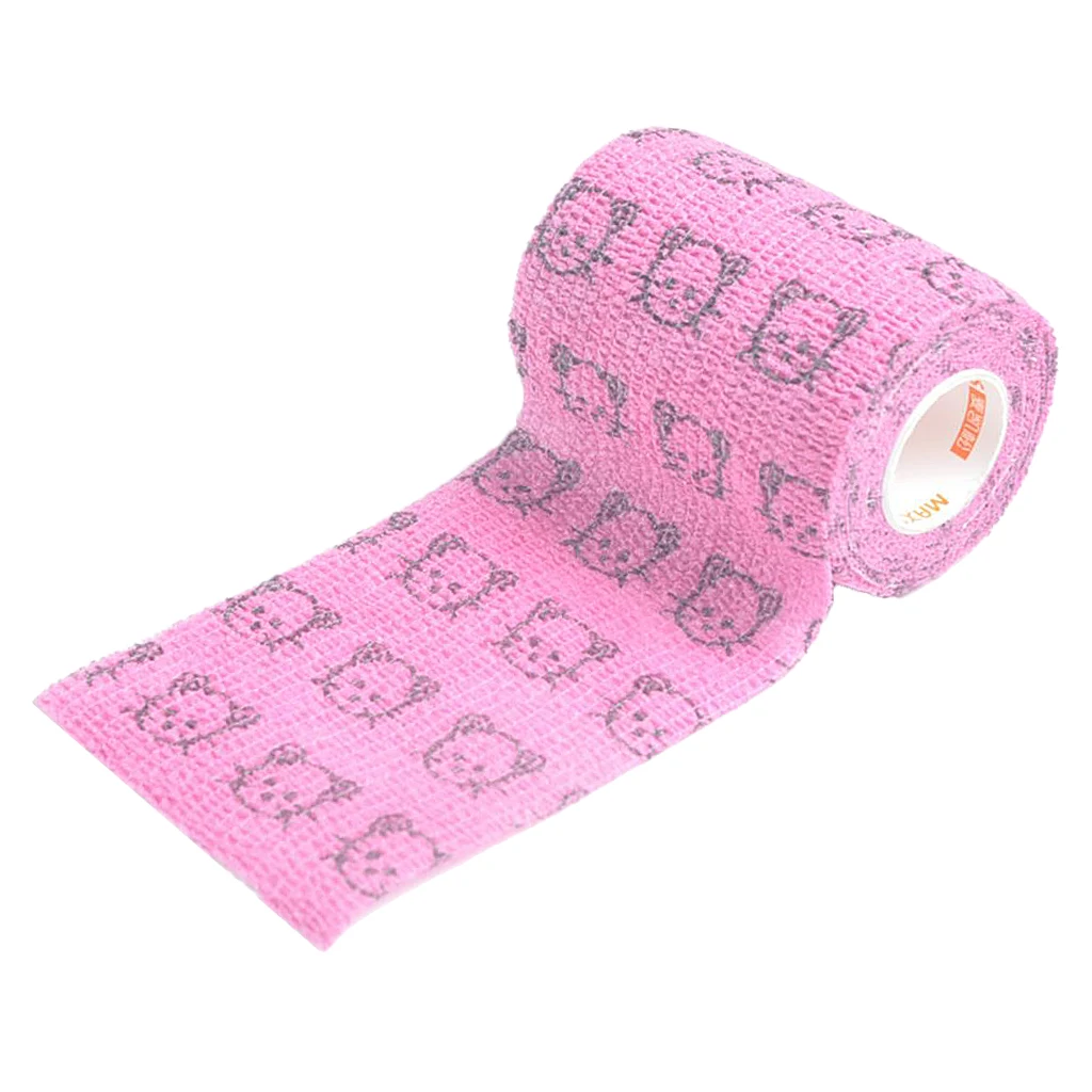 5 Yards Sports First Aid Elastic Non Woven Self Adhesive Cohesive Wrap Bandage Tape Roll 2, 3, or 4 Inches Wide