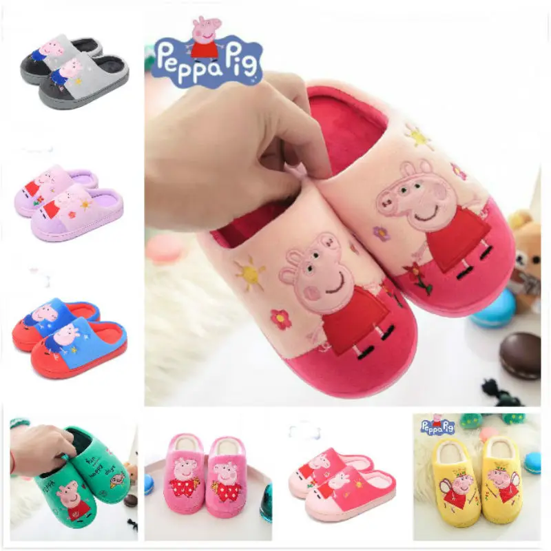 Подлинные плюшевые игрушки Свинка Пеппа, обувь для детей 2,5-8 лет, Peppa Джордж, мягкая кукла, обувь, фигурки для детей, рождественский подарок