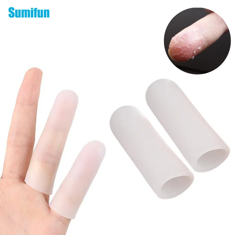 

6pcs Breathable Finger Cover Hands Protection Of Corn Nail Losing Finger Protector Moisturizing Fingers Toe Skin Care Sleeves