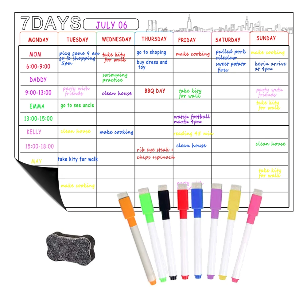 magnetic-whiteboard-dry-erase-calendar-set-17x12''-whiteboard-weekly-planner-for-refrigerator-fridge-kitchen-whiteboard