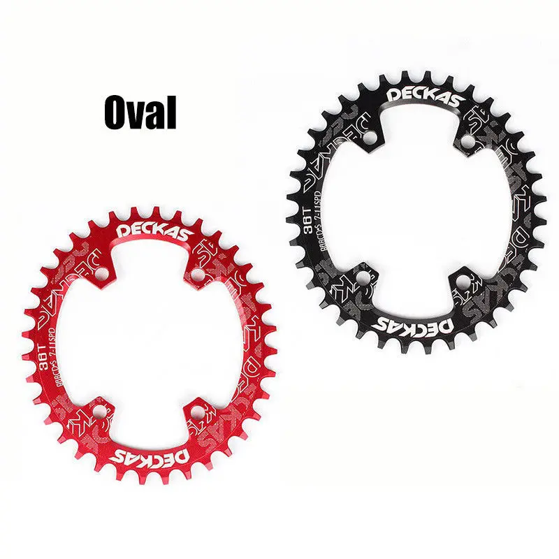 DECKAS Chainring 96BCD-S Narrow Wide MTB Chain Ring MTB Road Bicycle RoundOval Chainwheel 32-38T Fit SHIMANO XTR,XT,SLX (6)