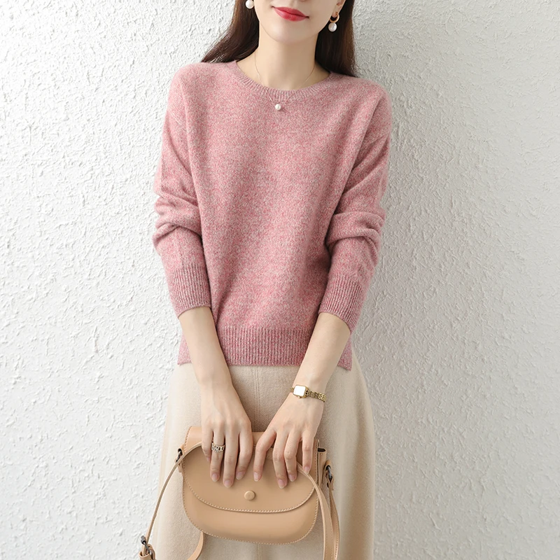 2020 Heahter Color Yarn Wool Sweater Women's Thick