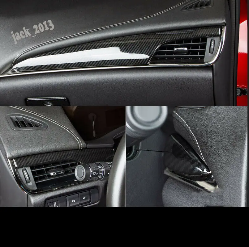 Модификация автомобиля, автомобильные аксессуары, углеродное волокно, приборная панель, декоративная накладка для Cadillac ATS