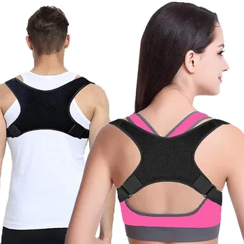 

OLOEY Adjustable Medical Back Posture Corrector Clavicle Spine Back Shoulder Lumbar Brace Support Belt Posture Correction Unisex