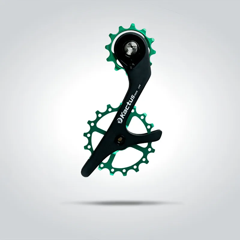 Kactus Tech 17THA велосипедный задний переключатель из углеродного волокна, CNC MTB велосипед керамический подшипник направляющий шкив колеса для SHIMANO R7000