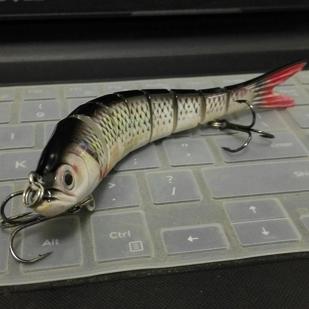 10 см 15 5 г тонущие воблеры приманки для рыбной ловли 6 многошарнирных плавающих