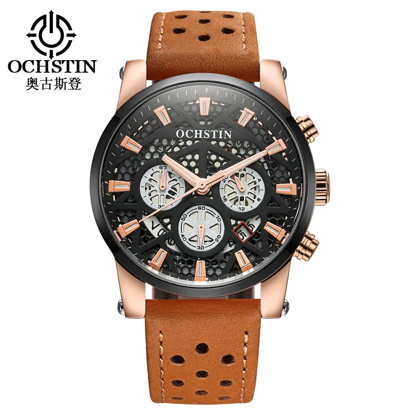 

Hollow out Europe And America Watch Brand Students Night Light Quartz Sports Watrproof Watch Watch Men