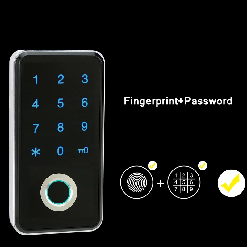 Комбинация отпечатков пальцев с паролем, умный замок, цифровой электронный дверной замок, умный замок с паролем для домашней сигнализации