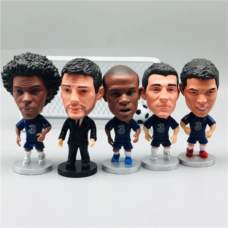 Flash Sale Figuras de estrellas de dibujos animados Lampard Kante Kovacic Higuain, juguete para regalo, 2,55 "de altura aKwjMmao3rw