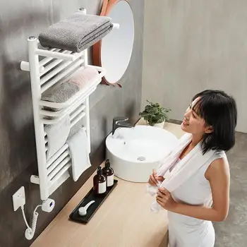 

Electric Towel Rack, Intelligent Drying Rack, Bathroom, Low Carbon Steel Shelf, Domestic Heating Towel Rack