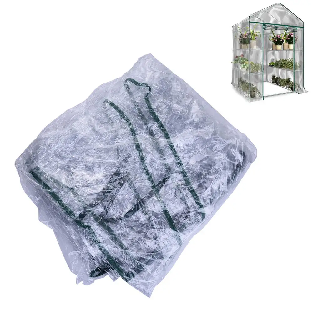 High-Quality PVC Grid Garden Greenhouse Plant Cover Waterproof Anti-UV For Garden Balcony Sapce(Without Iron Frame) images - 6