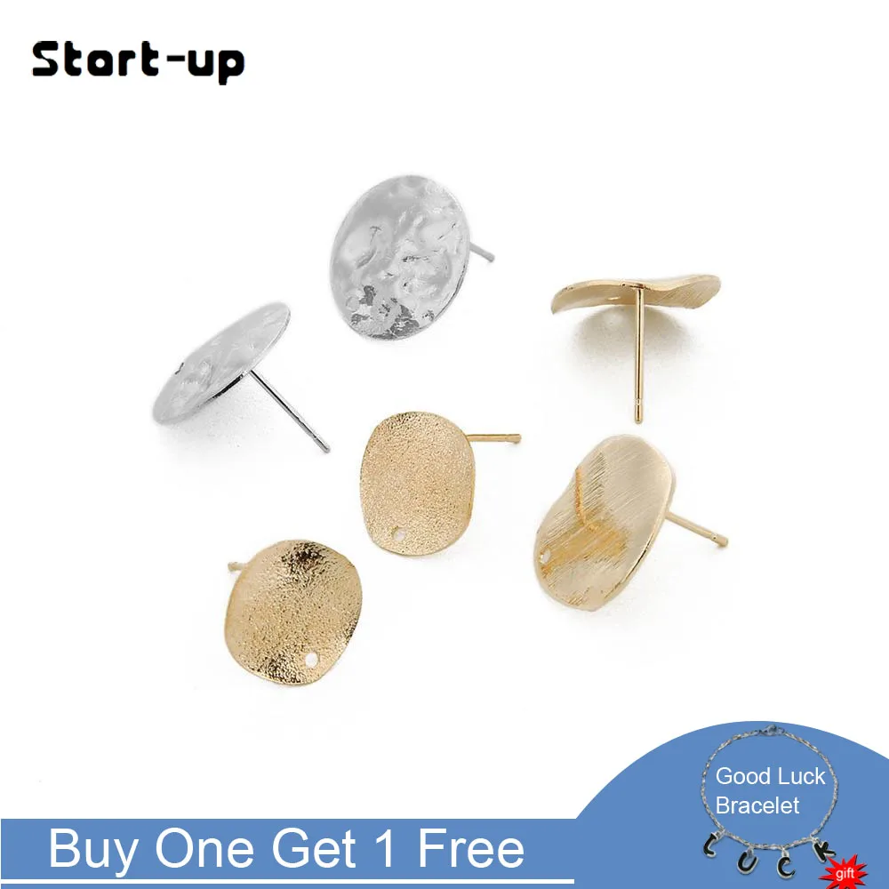 

Start-up DIY Stud Earrings Making Jewelry Handmade Cabochon Rap Face Earring Resin Base Accessories 12 mm