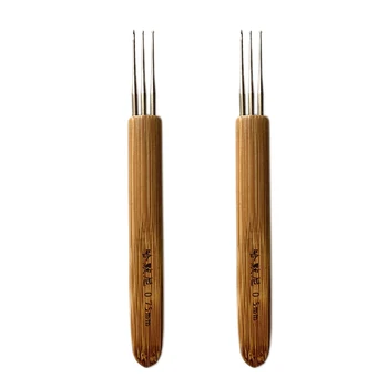 

2Pcs Dreadlocks Crochet Hook Hair Extensions Interlock Craft Locking Needles