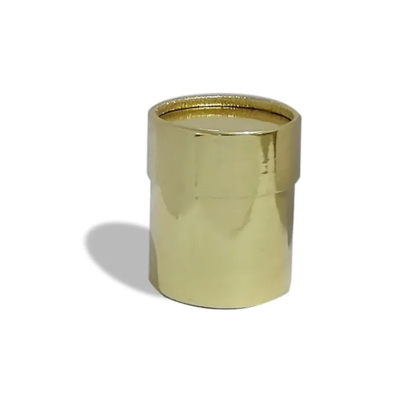 7,5x6,5 см коробка для цветов мини-букет цилиндрическая переносная 1 шт. круглая корзина для цветов Подарочная сумка ПВХ для хранения цветов бумажная коробка для свадебной вечеринки - Цвет: Gold Box