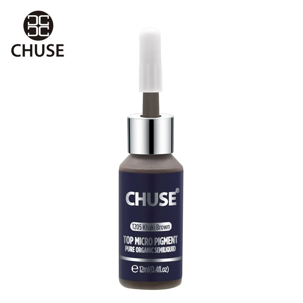 CHUSE T205 хаки коричневый микроблейдинг Микро Пигмент Перманентный макияж чернила