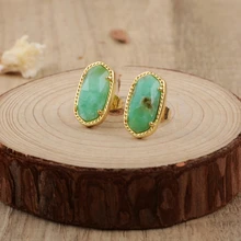 Прямая поставка природные драгоценные камни серьги-гвоздики с шестигранной головкой Сугилита черный агат оболочки серьги Kendra бирюзой Для женщин серьги особый подарок, доска для записей