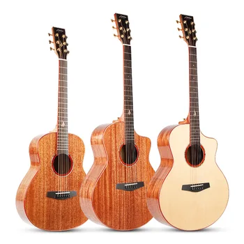 

36inch 41 inch Full Solid Wood Acoustic Guitar Mahogany Top Quality Professional Performance 6 String Guitar Solid Guitar AGT125