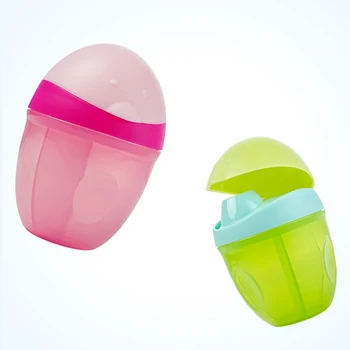 

High Quality Storage Box Portable Newborn Baby PP 3-Layer 120ML Milk Powder Feeding Formula Storage Box Cute 3 Color Solid Color