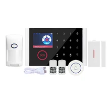 Беспроводной дом безопасности wifi GSM GPRS Сигнализация комплект приложение дистанционное управление с автоматическим циферблатом детектор движения сенсор охранная сигнализация