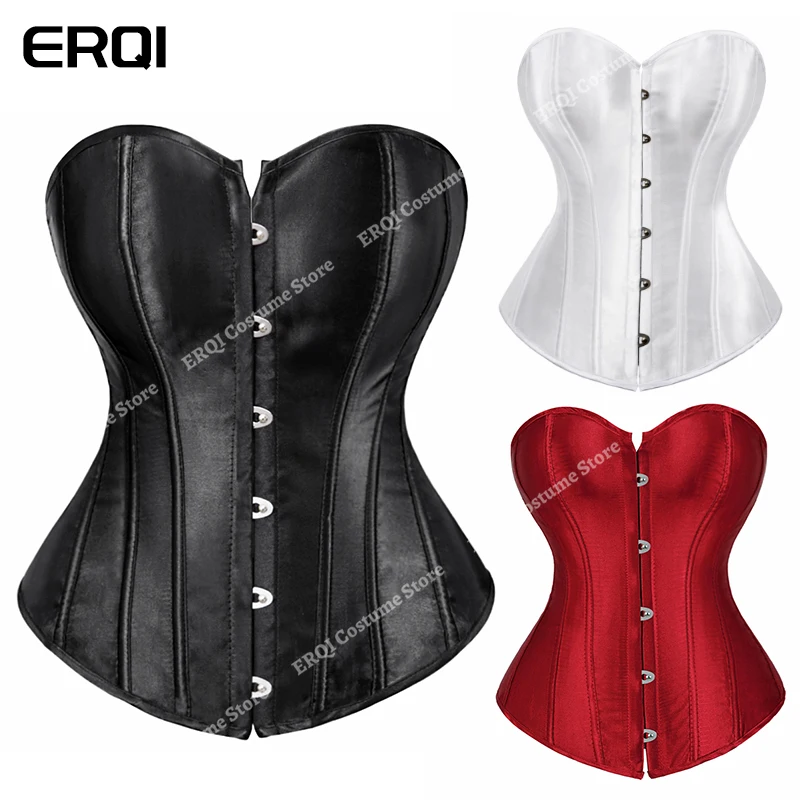Bustier Corset Women Satin Vintage Corset Top Plus Size Victorian Costume for Wedding waist corset corset bustier top lace corset