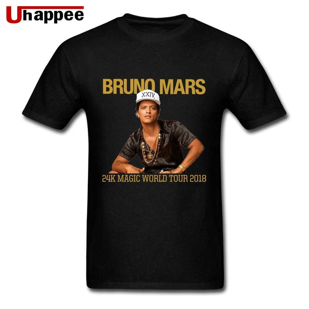 BRUNO MARS 24 к Волшебный мир Tour футболка Молодежная негабаритных футболки для Мужская