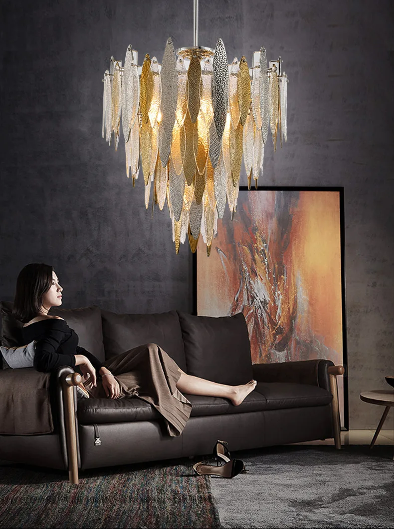 Итальянская креативная дизайнерская Люстра для гостиной, столовой, лампа из хрустального стекла, декоративные светильники
