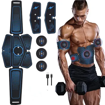 

EMS Fitness Abdominal Muscle Paste Instrument Stimulation Massage Abdominal Device Lazy Home Gym and Exercise Equipment