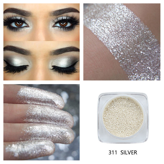 12 Color Glitter Pigment Eyeshadow Long Lasting Shiny Eye Shadow Makeup Palette Waterproof Easy To Color Shimmer Shadows