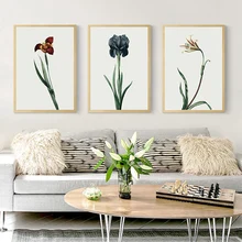 Pintura Floral lienzo impresiones Vintage tulipán flor carteles escandinavo HD imágenes para sala de estar dormitorio hogar decorativo