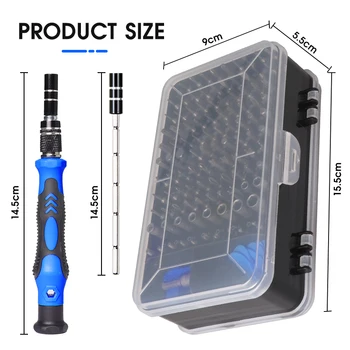 KALAIDUN 135/115 In 1 Magnetic Screwdriver Set Precision Torx Hexagon Phillips Slotted Screw Bits Kit For Phone Repair Hand Tool 5