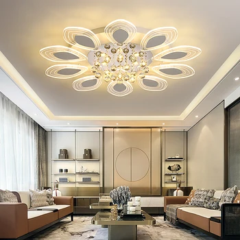 

Modern Led Ceiling Lights For Living Room Study Bedroom dining room Home Deco Acrylic Crystal 110V 220V Ceiling lamp Fixtures