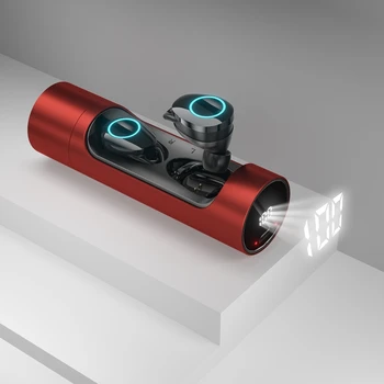 

Smart Touch Earphone Wireless Bluetooth 5.0 Earphones With Mic LED Light 9D Stereo HiFi Music Sound Bluetooth Headsets