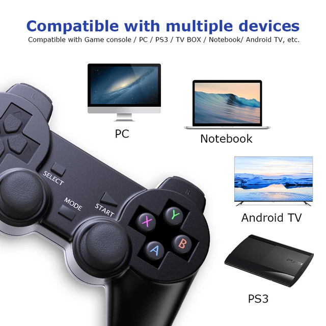 Mando inalámbrico para teléfono Android/PC/PS3/TV Box, 2,4G, Joystick,  accesorios de juego para Super consola X - AliExpress