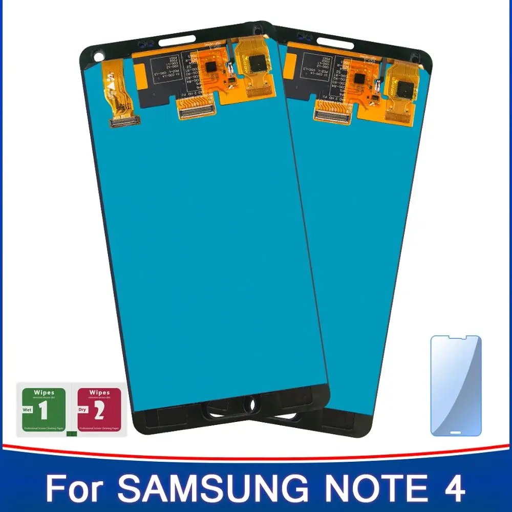 2 шт. регулируемый дисплей яркости для Samsung Galaxy Note 4 N910 N910A N910F N910H LCD сенсорный экран
