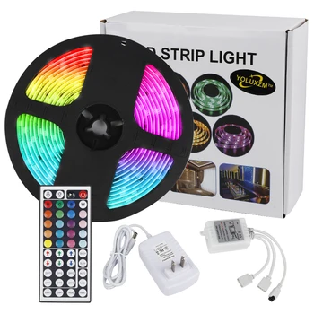 

LED Strip Light RGB WiFi Smart LED Strip Backlight Waterproof Bluetooth 5M RGB Strip 12V Power Supply RGB Tape Full Set